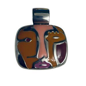 Lia Sophia Pablo Picasso Enamel Slide Pendant